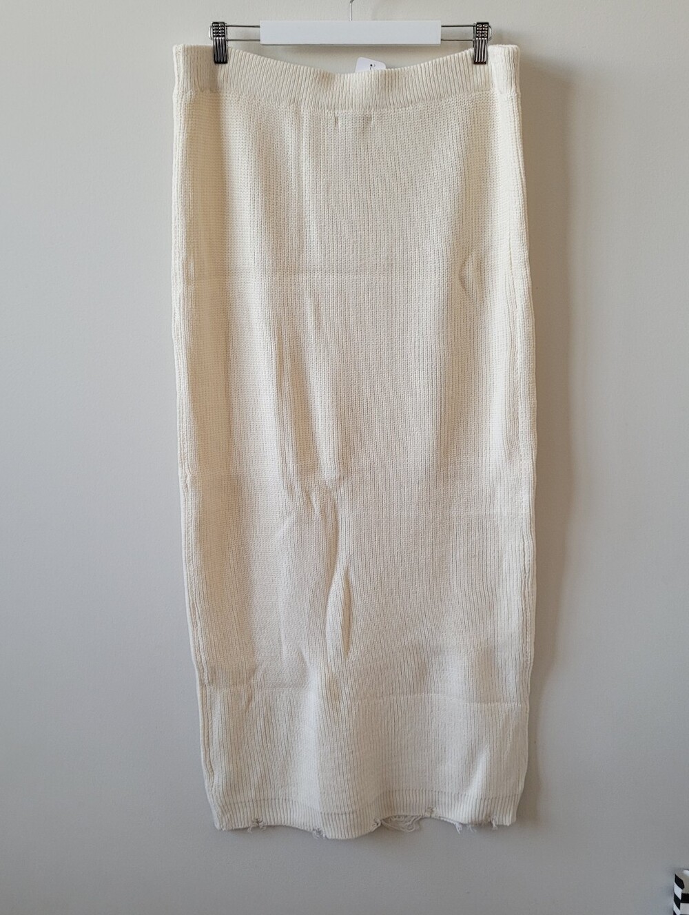Fashion Nova Aurora Sweater Skirt Set Knit Maxi Skirt in Cream Plus Size 2X NWT - Picture 7 of 16
